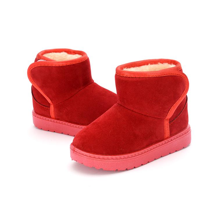 

Thickened Toddler Snow Boots: Super Soft, Warm, and Durable for Kids 25 красный