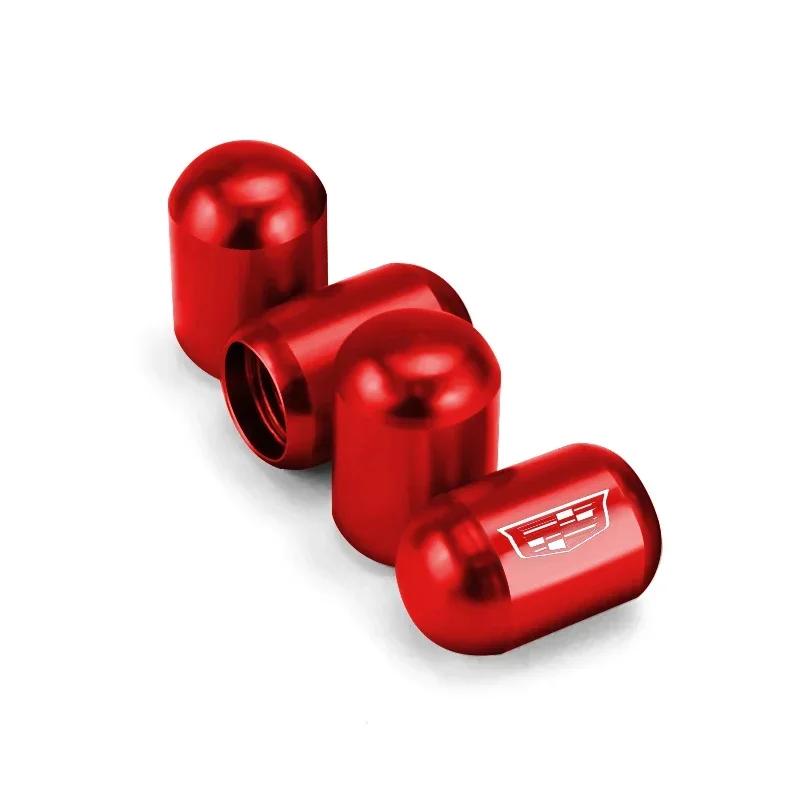 4pcs Car Wheel Tire Valve Stems Caps Accessories for Cadillac Escalade CTS CT5 XT5 XTS XLR BLS SLS STS ATS SRX Deville Tiburon zjvc48