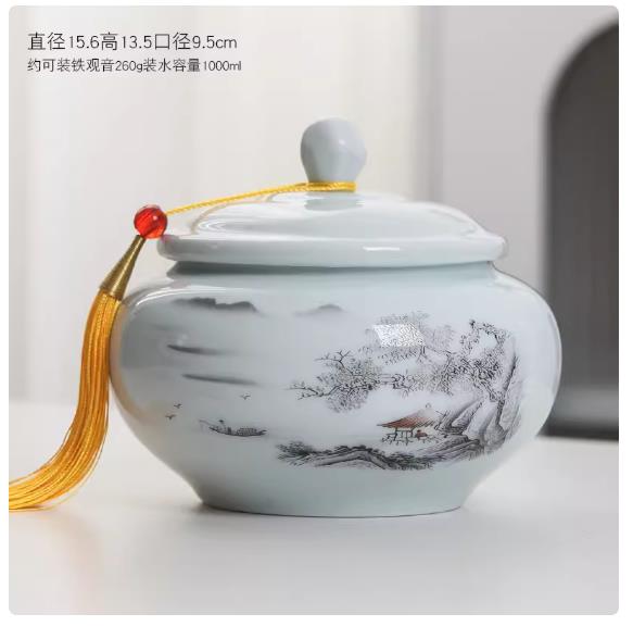 

Керамическая волнистая банка для хранения Красная герметичная коробка для конфет, закусок, фруктов Контейнер для хранения дома, лекарственных материалов Многофункциональная керамическая банка