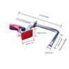 Quick Release Ratchet Guide Rail Clamp Carpenter F Clamp Heavy Duty Track Clamp With Anti-Slip Pad For MFT Table & Guide Rail