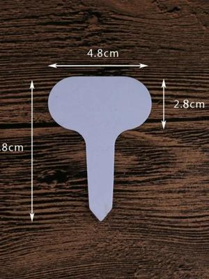 50Pcs T-shaped Plastic Plant Labels Nursery Tray Garden Plant Label Thick Label Marking Garden Flower Pot Plant Markers