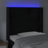Maison Exclusive - Tête de lit à LED Noir 83x16x118/128 cm Velours