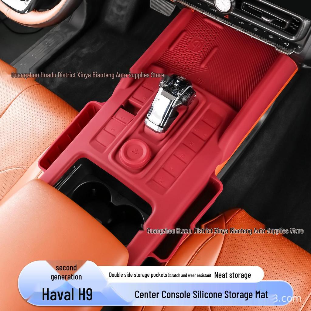 Haval H9 2nd Gen Warrior Edition Console Storage Box with Wireless Charging Pad