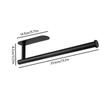 1PC Stainless Steel Toilet Roll Holder Kitchen Bathroom Roll Towel Rack Napkin Hanger Non Perforated Design For Easy Installatio