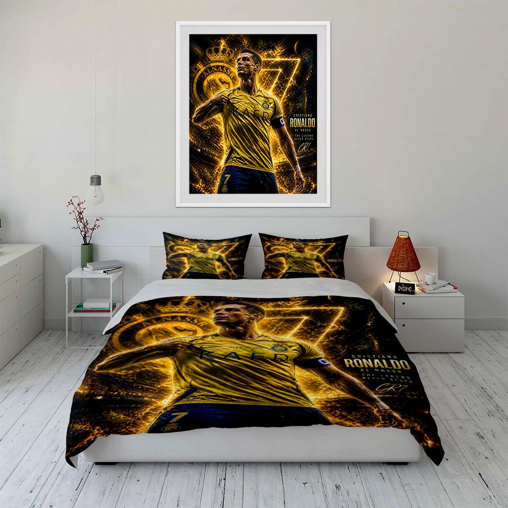 """Set Biancheria da Letto Stella del Calcio""" Set Biancheria da Letto""" (1 copripiumino, 2 federe, piumino non incluso)