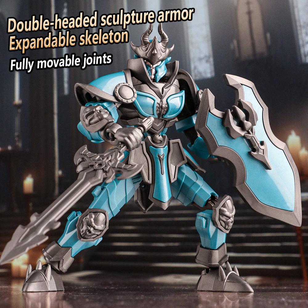 Lucky 13 Movable Joint Doll King Arthur Lich King Knight Robot Assembly Toy Model Boy Gift