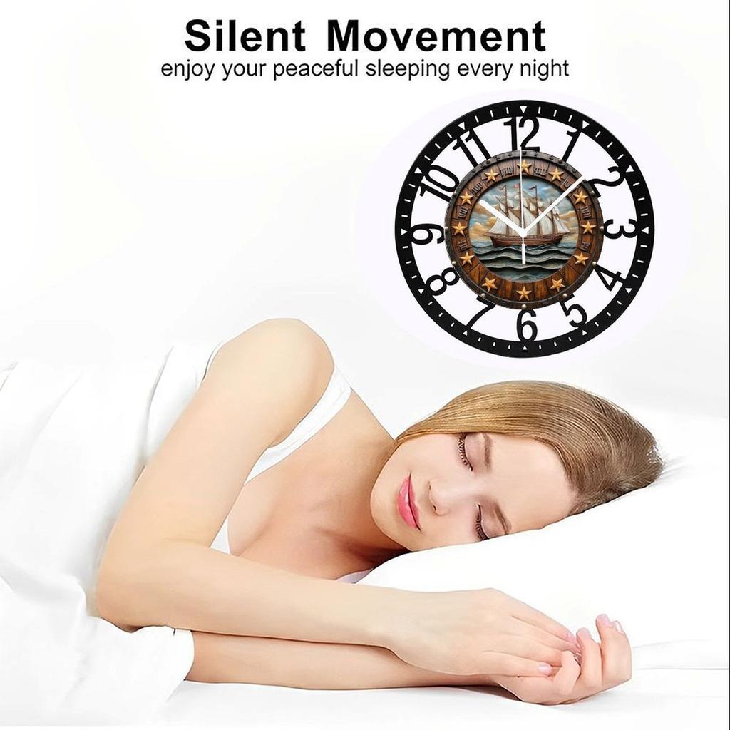25cm Creative Iron Round Wall Clock for Design Enthusiasts