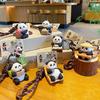 Chinese Style Panda Keychain Cartoon Car Key Ring Lovely Panda Dolls Pendant  Bag Decoration