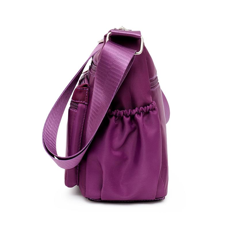 Damen Umhängetasche mit großem Fassungsvermögen Nylon-Canvas-Tasche Wasserdicht und verschleißfest Mehrere Taschen für Pendler, Freizeit, Outdoor Crossbody-Tasche