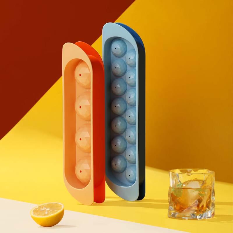 Chahua Multi-Diamond Spherical Ice Cube Tray - 4 Cavity