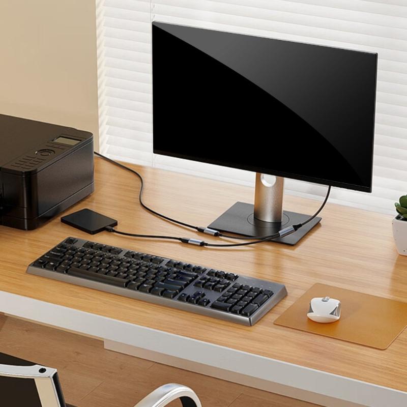 USB C Hub Adapters with Various Port Perfect for Simultaneous Charging and Data Transfer Aluminum Alloy Portable Design