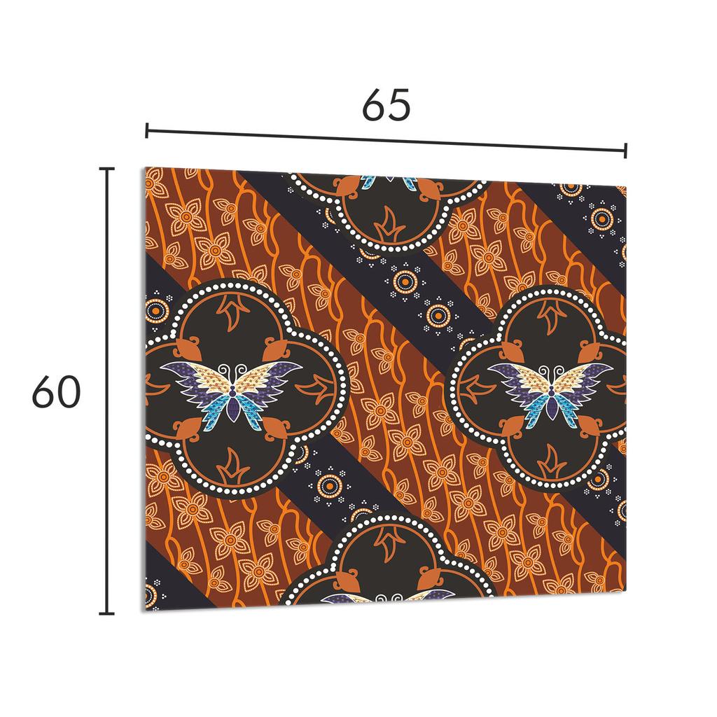PANEL SZKLANY DO KUCHNI 65x60 Motyl