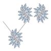 Boucles d'oreilles Ki0073, Collier, Ensemble Deux Pièces, Bijoux Conservant la Couleur, Petit Ensemble Zircon Haut de Gamme.