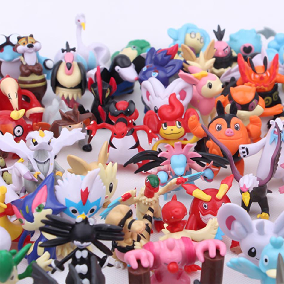 Pokemon Action Figure 2-3CM Not Repeating Mini Figures Model Toy Pikachu Anime Kids Collect Dolls Birthday Gifts