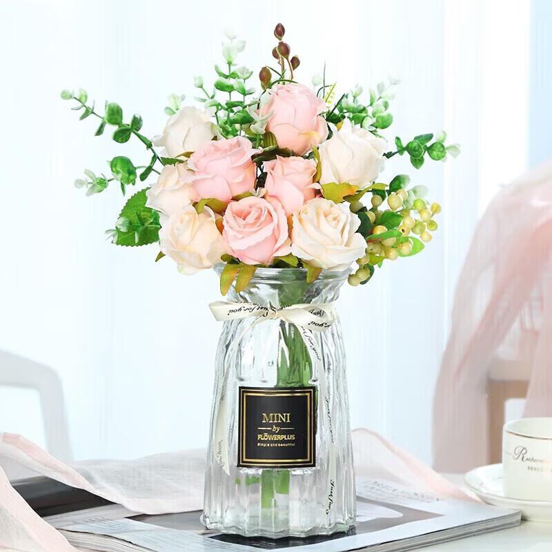 Transparent Nordic Glass Flower Vase