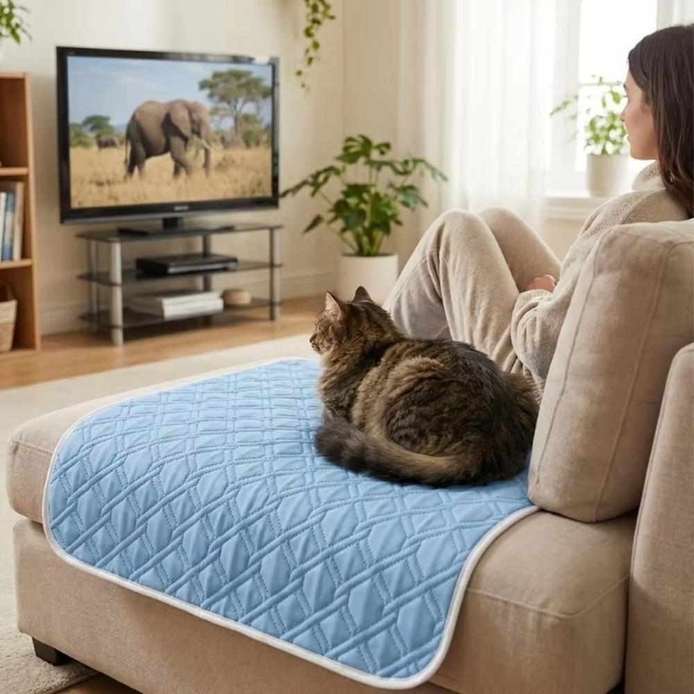 Summer Dog Cooling Mat Ice Slicky Fiber Fabric Cat Sleeping Pad For Puppies And Adult Dogs