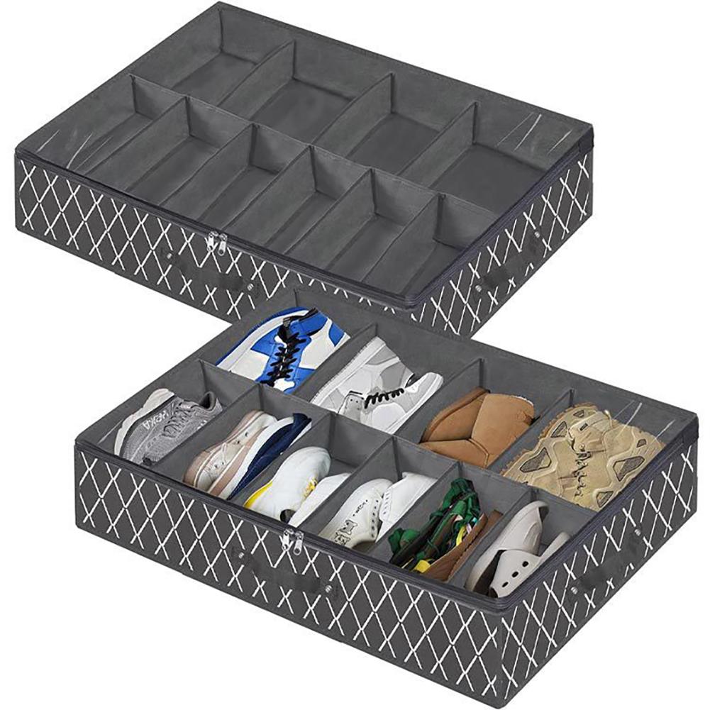 Shoe Clothing Organizer Under Bed Non-woven Storage Finishing Bag Foldable Storage Containers Box