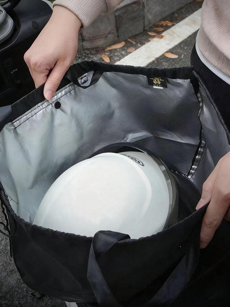 Waterproof Motorcycle Helmet Storage Bag - Durable Oxford Fabric, Dustproof Cover for Motorcycle/Cycling/Skiing Helmets