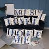 1pcs Creative LED Light Alphabet Series Cushion Cover Simple Home Sofa Valentine’s Day Decorative Throw Pillowcase