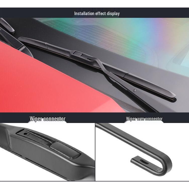 Beijing BJ20 Frameless Silent Wiper Blades - 2016-2018 Models, Front & Rear Rubber Strips