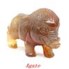Wild Boar Statue With Natural Crystals Hand Carved Healing Animal Figurine Reiki Gemstone Craft Home Decoration Gem Gifts 2.8 In