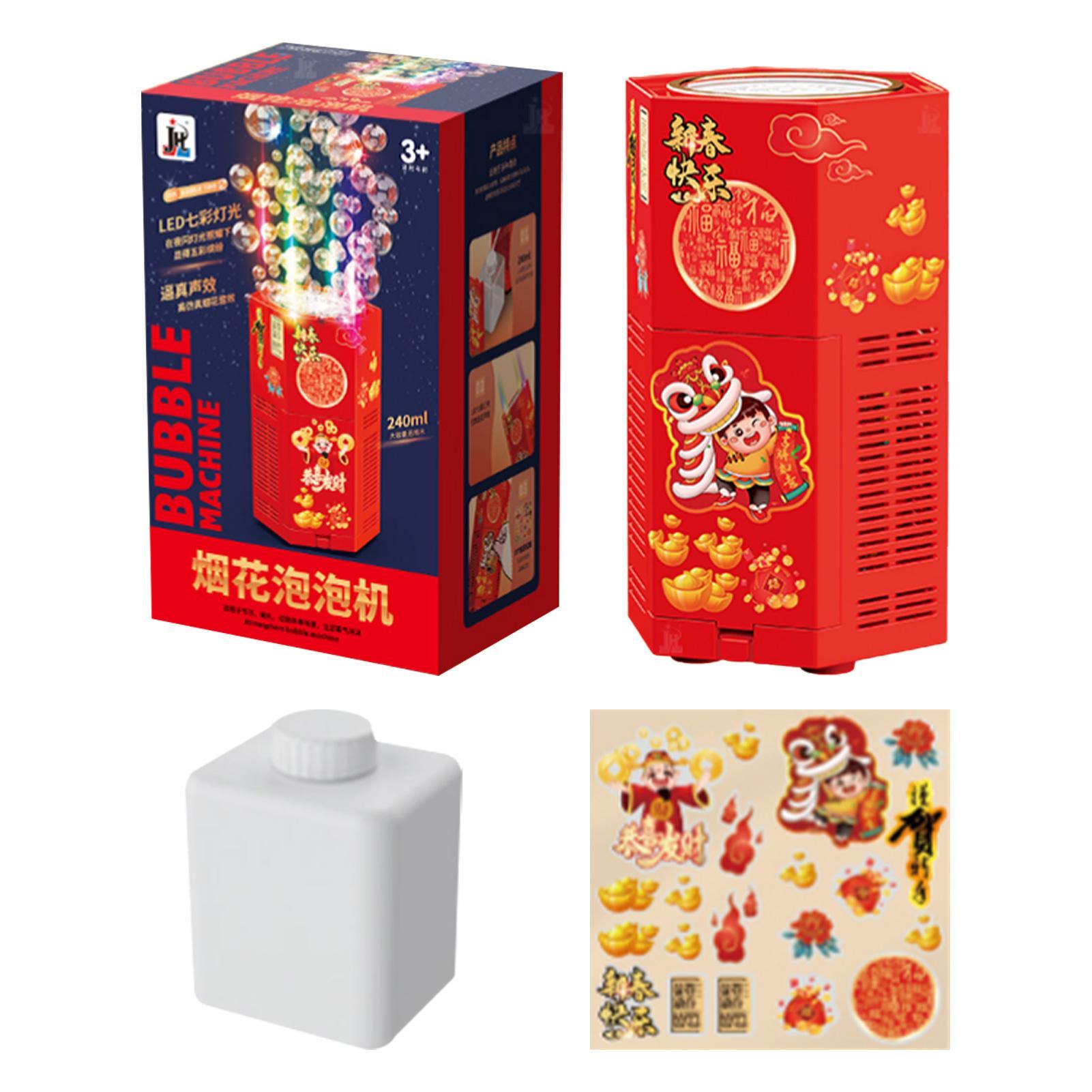 

Автоматическая пузырьковая машина | Китайский новогодний фейерверк с зажженным мыльным пузырем | Портативный пузырьковый воздуходувка для вечеринки, свадебного кемпинга, малышей Kids Bubble Mac
