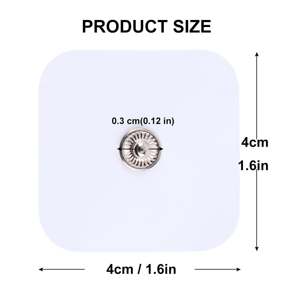 10/20pcs Self Adhesive Replacement Tens Electrode Pads for Muscle Stimulator Electric Digital Machine Massager 4*4 Cm EMS Patch