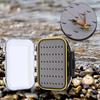 Double Side Fly Fishing Baits Box Plastic Foam Padded Lures Holder Case Waterproof Clear Lid Fly Lure Box Fishing Accessory