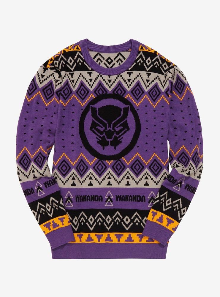 Marvel Black Panther Ugly Christmas Sweater Unisex T-Shirt S