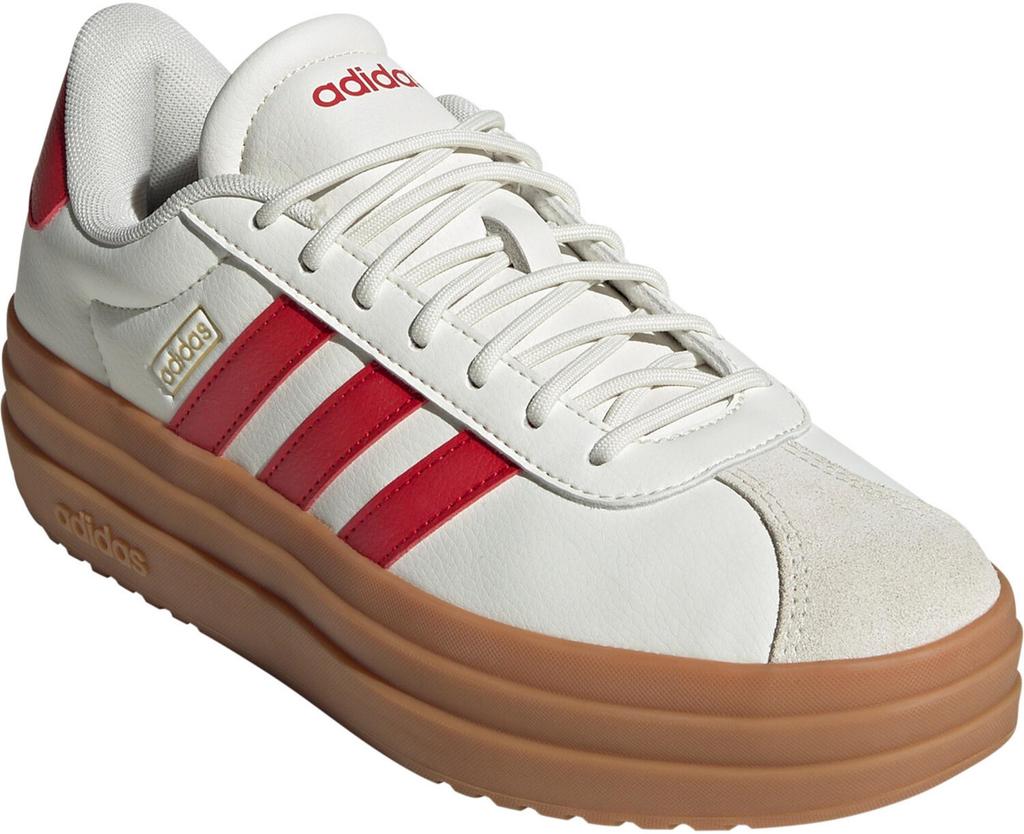 Кроссовки Adidas VL Court Bold Women core white/better scarlet/gold metallic