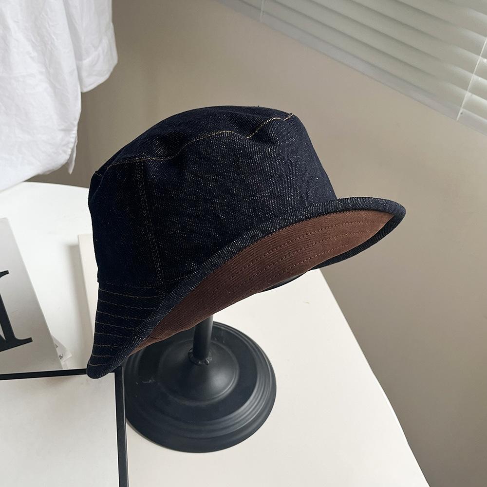 Double-sided fisherman's hat children spring and summer new washbasin hat sun hat student couple sun hat