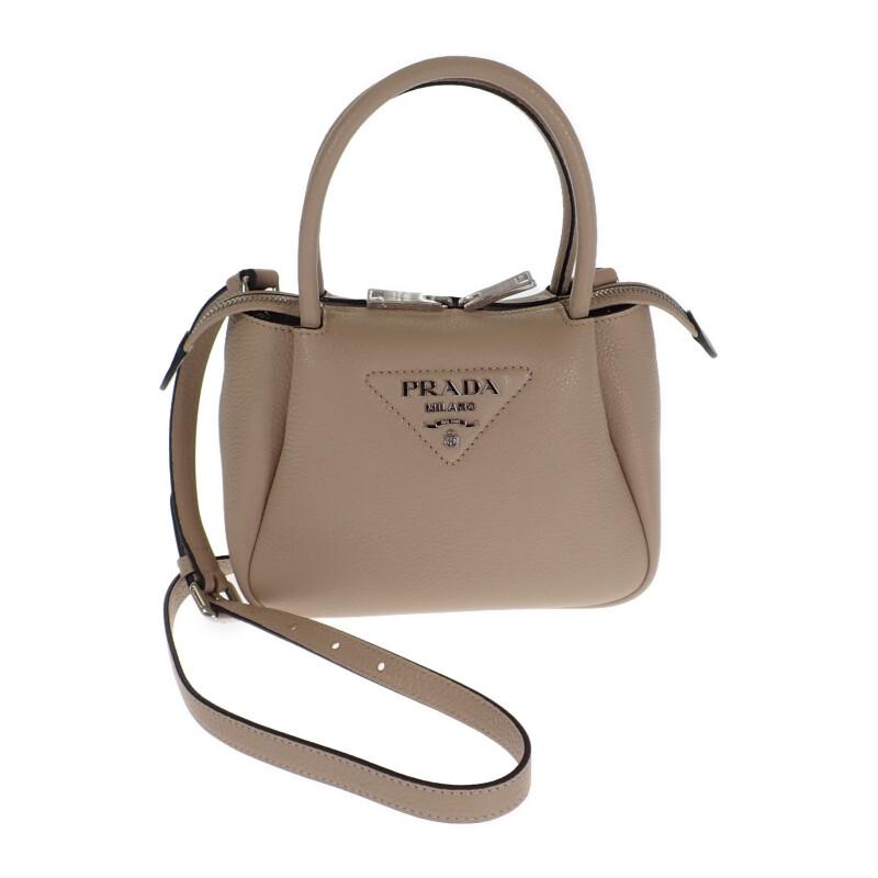 PRADA 1BA362_2DKV_F02YP 2WAY bag sand leather Women