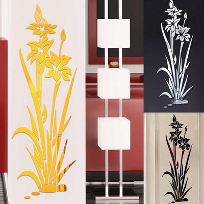 3D Diy Çiçek Şekli Akrilik Duvar Sticker Modern Çıkartmalar Dekorasyon