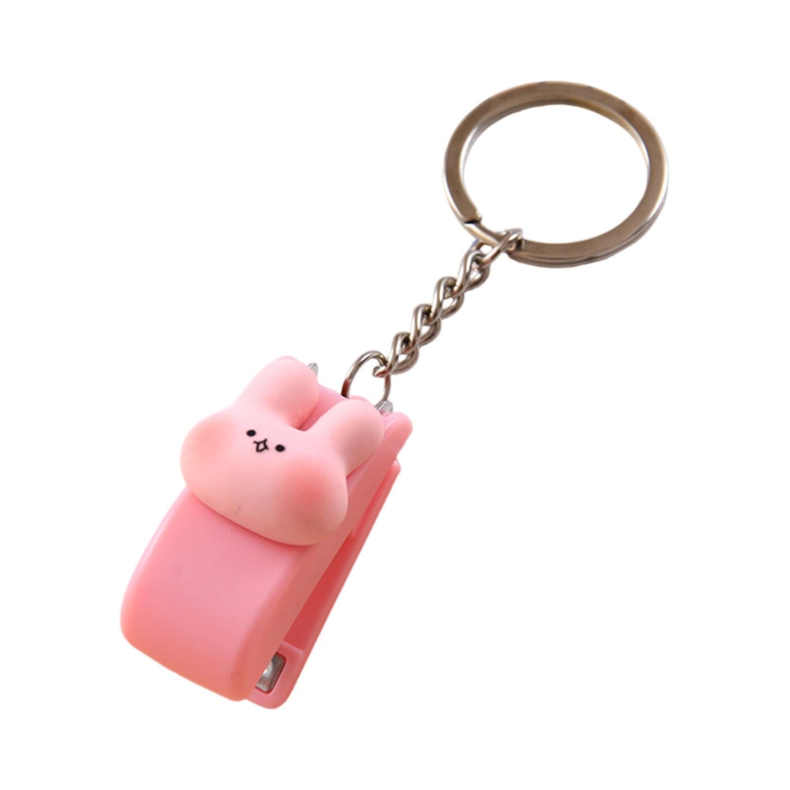 

Мультяшный маленький степлер студенческий скоросшиватель с брелком One Size