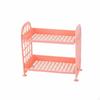 Double Layer Storage Rack Space Saving 2Tier Desktop Organizer Multifunctional