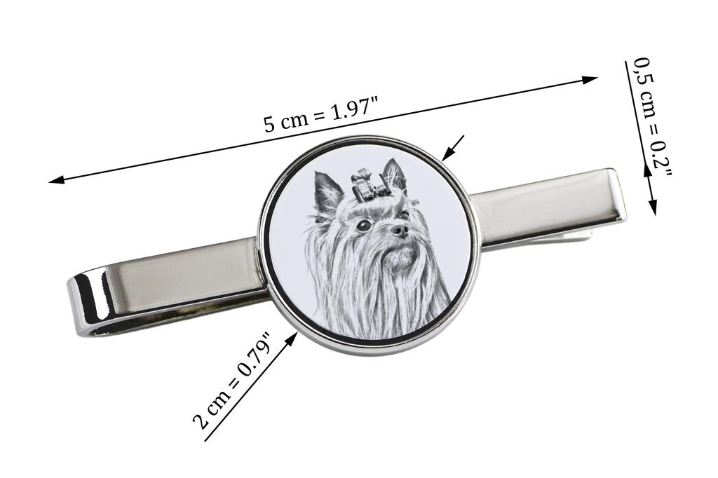 Yorkshire Terrier, Yorkie - alfiler de corbata con perro, alfiler de corbata personalizado, un regalo único para un hombre de la marca Art-Dog