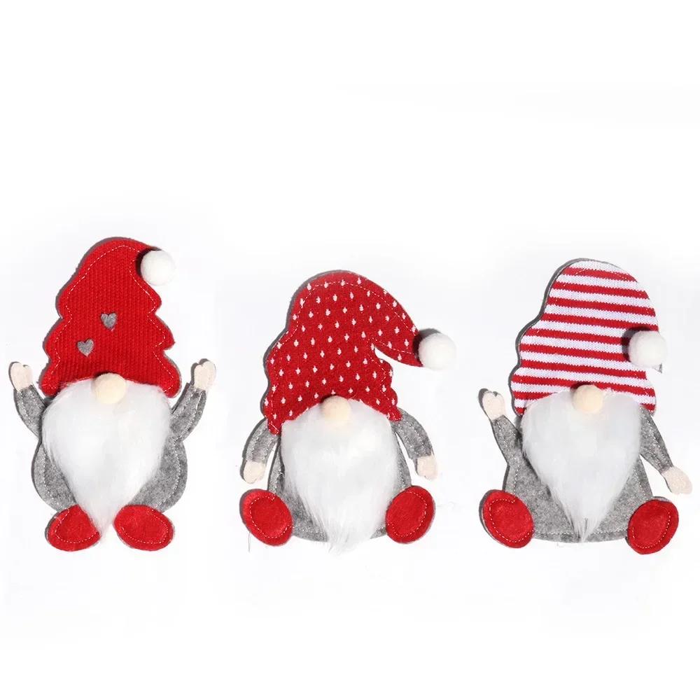 New Christmas Cutlery Holder Knife Fork Bags Claus Xmas Old Man Tableware Holders Party Dinner Table Decoration Supplies