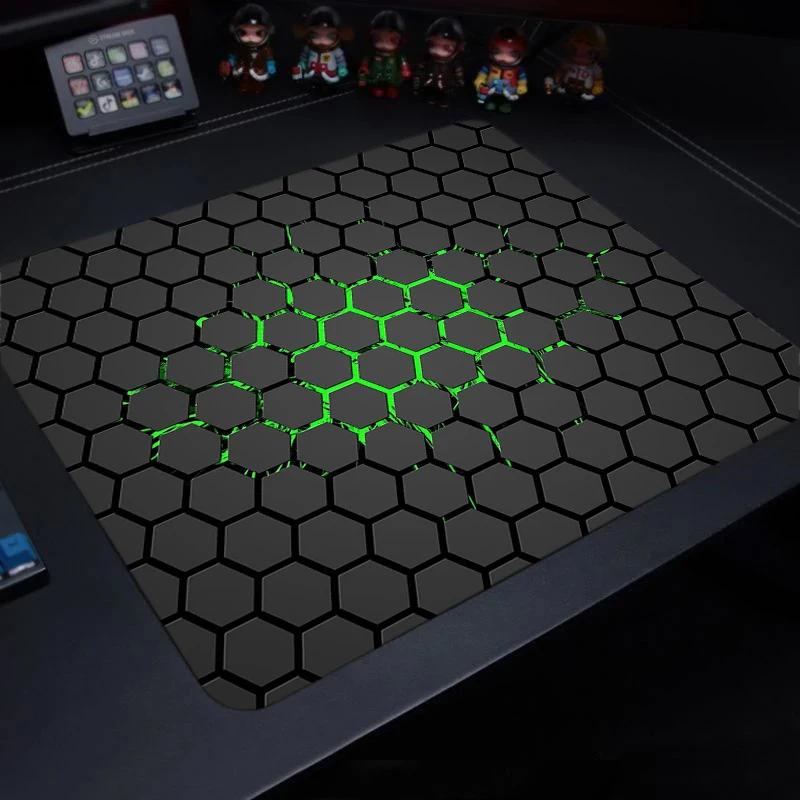 500X500 Hexagon Gaming Mouse Pad Computer Laptop Rubber Mousepad for PC Gamer Desktop Decoration Mouse Mat Deskmat Rug