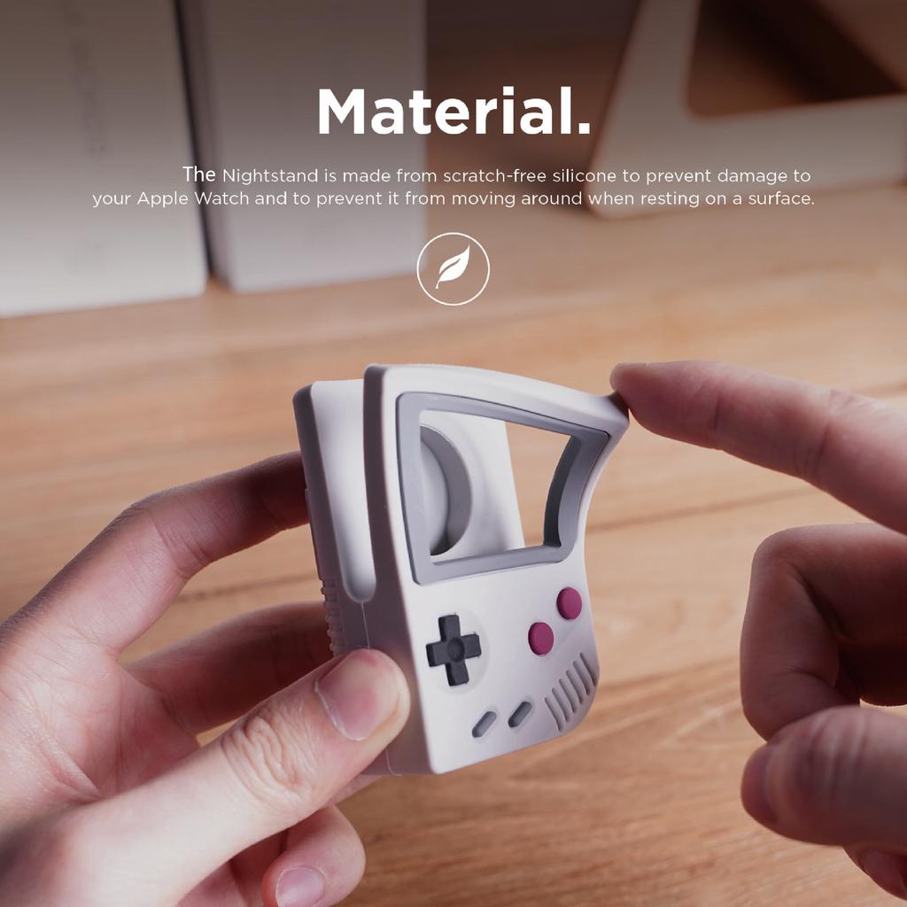 Silicone Holder For iWatch Charger Stand For Apple Watch 8 7 6 5 4 3 SE 45MM Charging Dock Desktop Retro Game Console Design