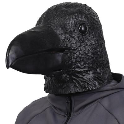 Halloween Cute Animal Raven Mask Raven Headgear Masquerade Cos Costume Props Made of Latex