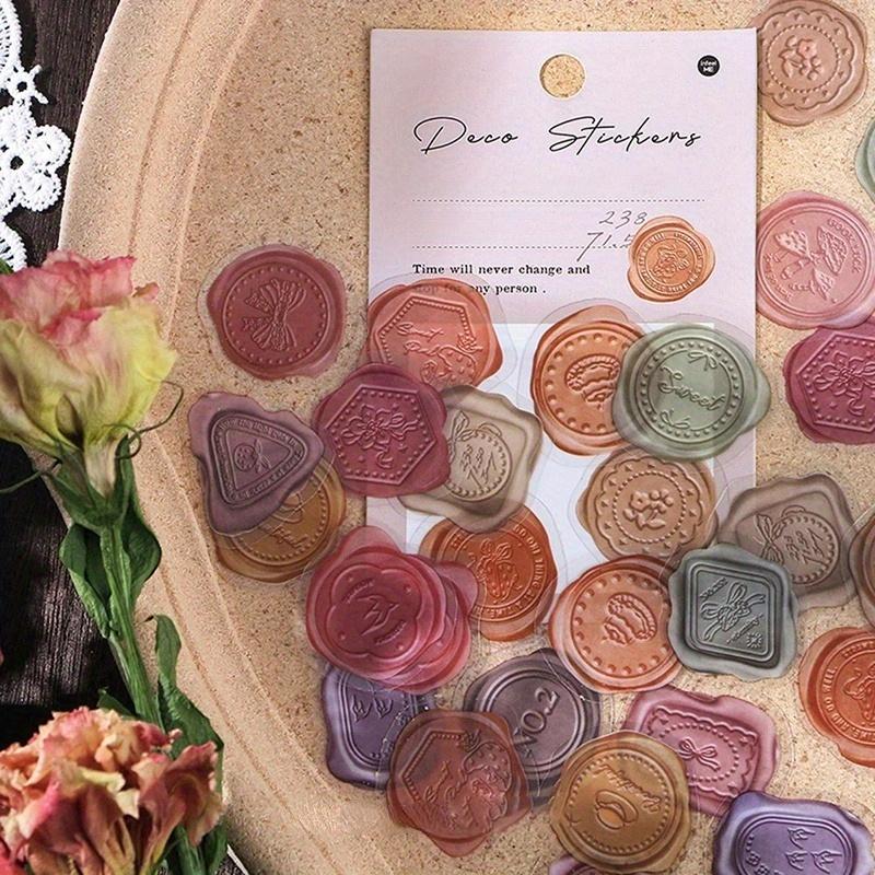 80Pcs/2Bags Kawaii Stationery Stickers Vintage Fire Paint Diary Planner Decorative Mobile Stickers Scrapbooking DIY Craft Sticker