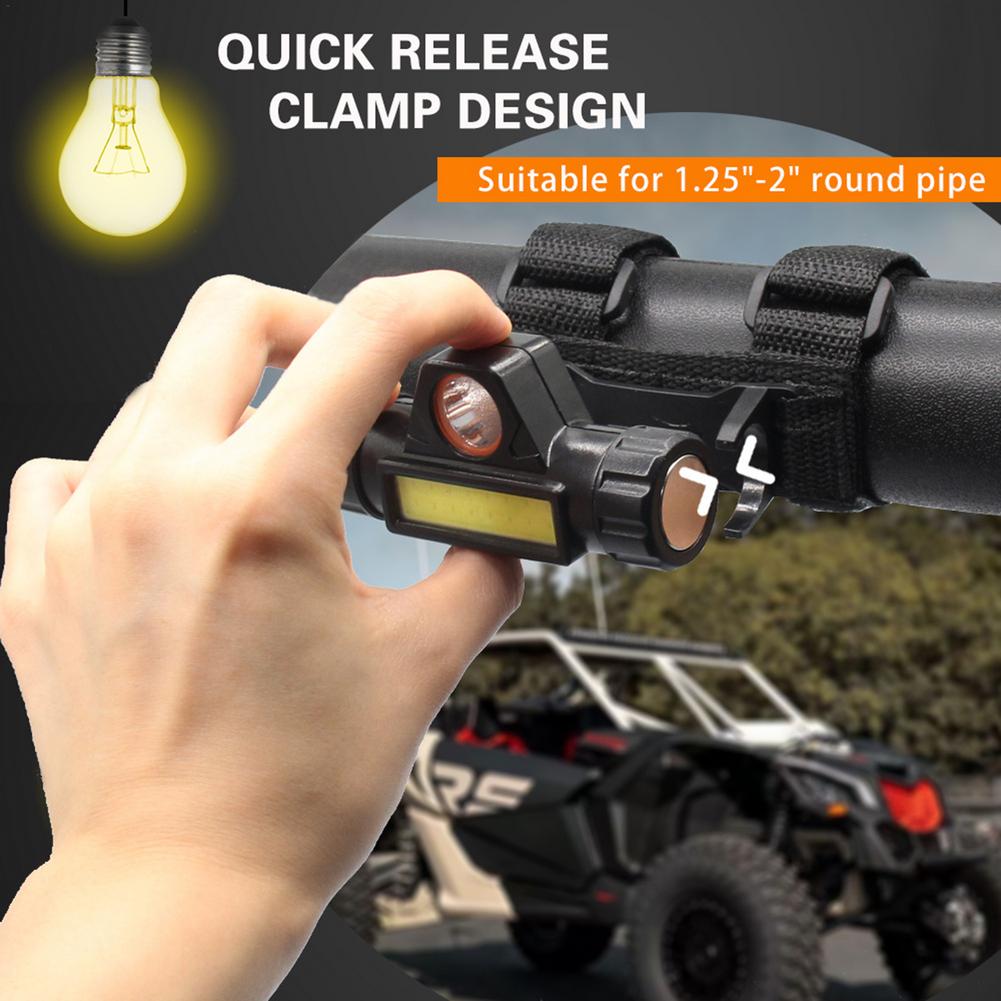 UTV Dome Light Roll Bar Cage Mount Interior Lights Widely Used Waterproof USB Charging Universal Strong Light