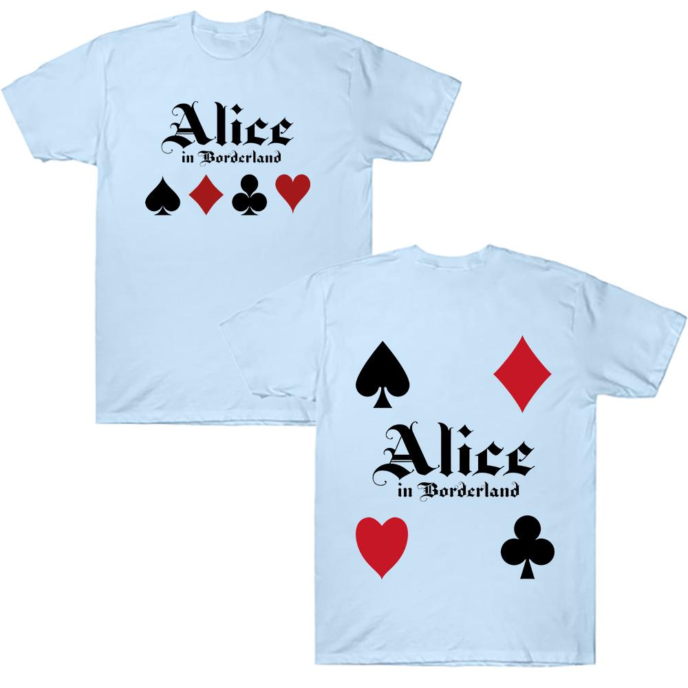 Alice in Borderland Baumwoll-T-Shirts Damen Herren Harajuku Anime T-Shirt Alice in Borderland 3 Grafik Kleidung High Street Kurzarm