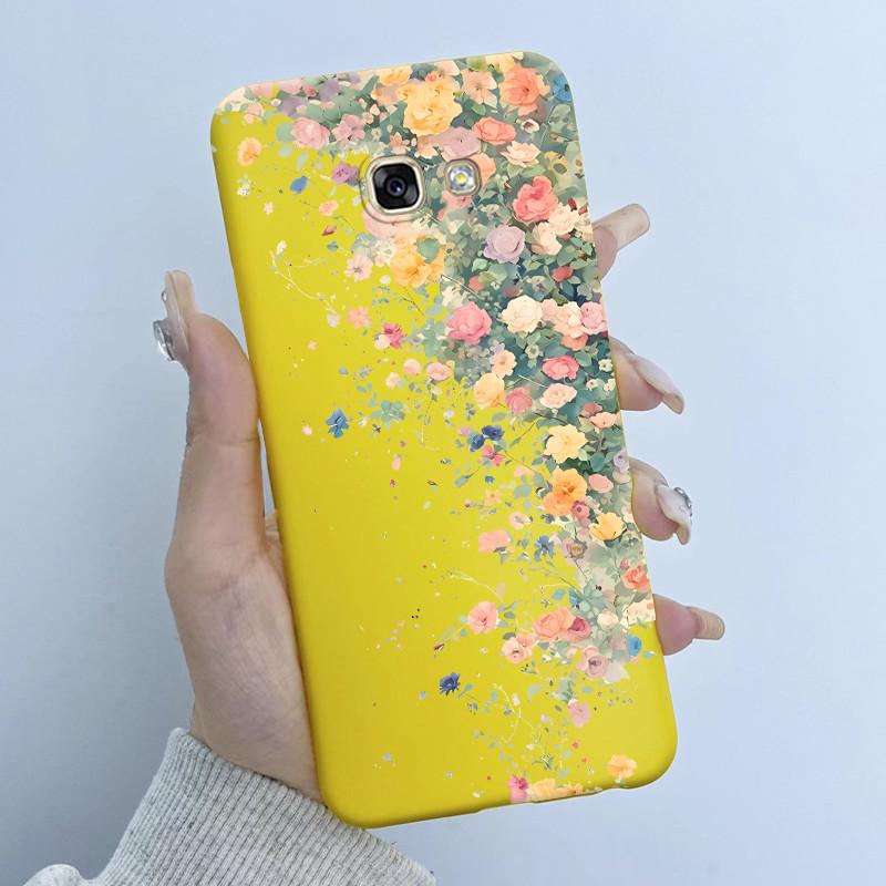 For Samsung Galaxy A5 2016 A7 2017 Phone Case Flower Girls Design Soft Silicone TPU Back Housing for SM-A510F A520F A720F Covers