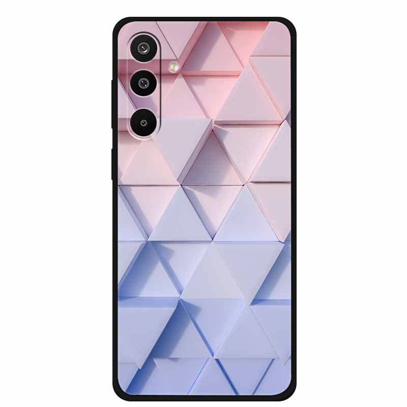 For Samsung Galaxy A36 5G Case Flowers Printed Silicone Phone Cases Cover for Samsung A26 5G TPU Shells A 26 36 Black TPU Coques