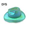 Light Up Cowgirl Hat Wireless Neon Western LED Cowboy Cap Luminous Flashing Light Bar Hat for Halloween Party Supplies