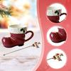 Keramischer Weihnachtsstiefel für Kaffee, Milchtee oder Wasser, ideal für das Schlafzimmer.