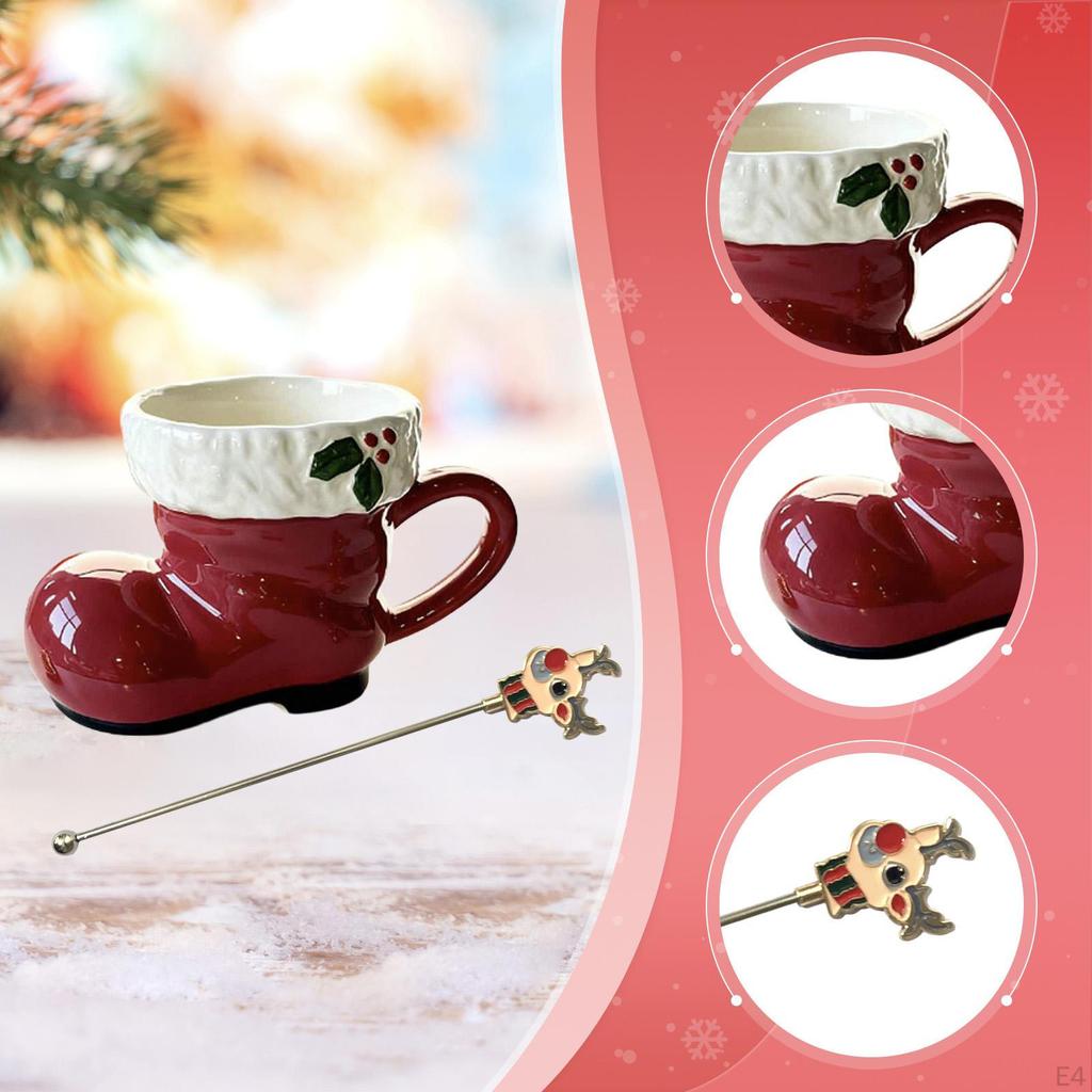 Keramischer Weihnachtsstiefel für Kaffee, Milchtee oder Wasser, ideal für das Schlafzimmer.