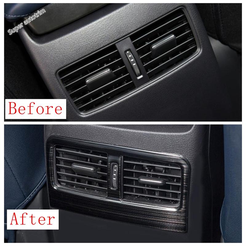 Rear Armrest Box Air Conditioning AC Vent Outlet Frame Decoration Sequ Cover Trim Fit For Mazda CX-30 - 2025 Accessories