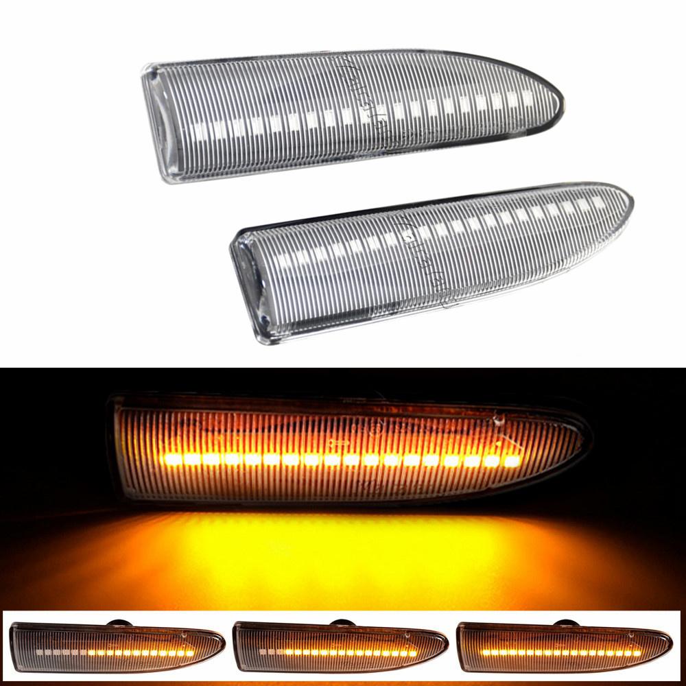 Rearview Flashing Repeater LED Turn Signals Side Intermittent Light for Jaguar X-Type 2002 2003 2004 2005 2006 2007 2008 2009